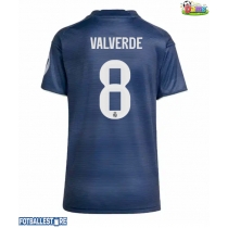 Real Madrid Federico Valverde #8 Bortedrakt Dame 2025-26 Kortermet